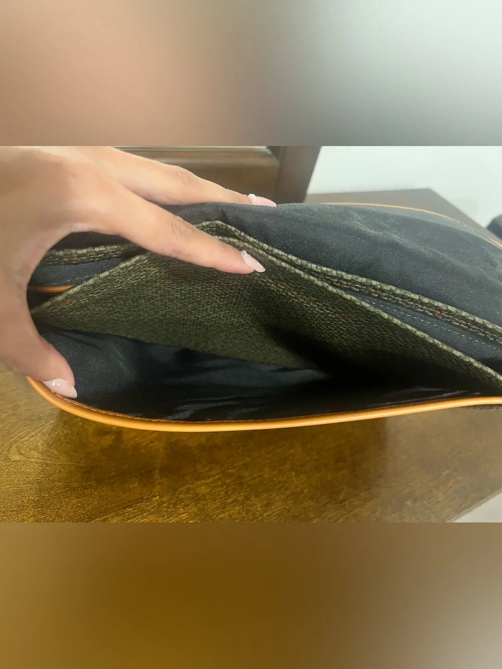 Vintage YSL x Rémy Martin Coated Canvas Clutch Bag